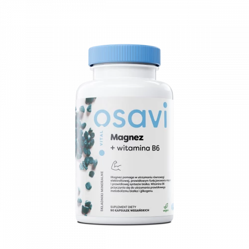 Osavi - Magnez + Witamina B6 - 90 vegan caps Osavi - Magnez + Witamina B6 - 90 vegan caps